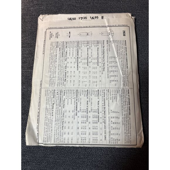 McCalls 2938 Liz Claiborne Dress Sewing Pattern Size 6/8/10 uncut 80s - Picture 3 of 4